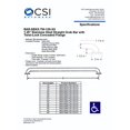 thumbnail image 4 of CSI Bathware BAR-SB22-TW-125-SA ADA 22-Inch Grab Bar Straight Safety Bar Concealed Flanges, Stainless Steel Satin Finish, 4 of 4