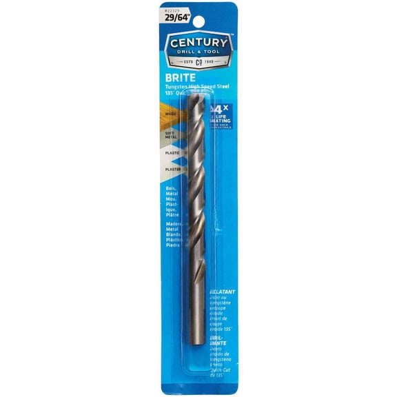 Century Drill & Tool 29/64" Brite Drill Bit 22329