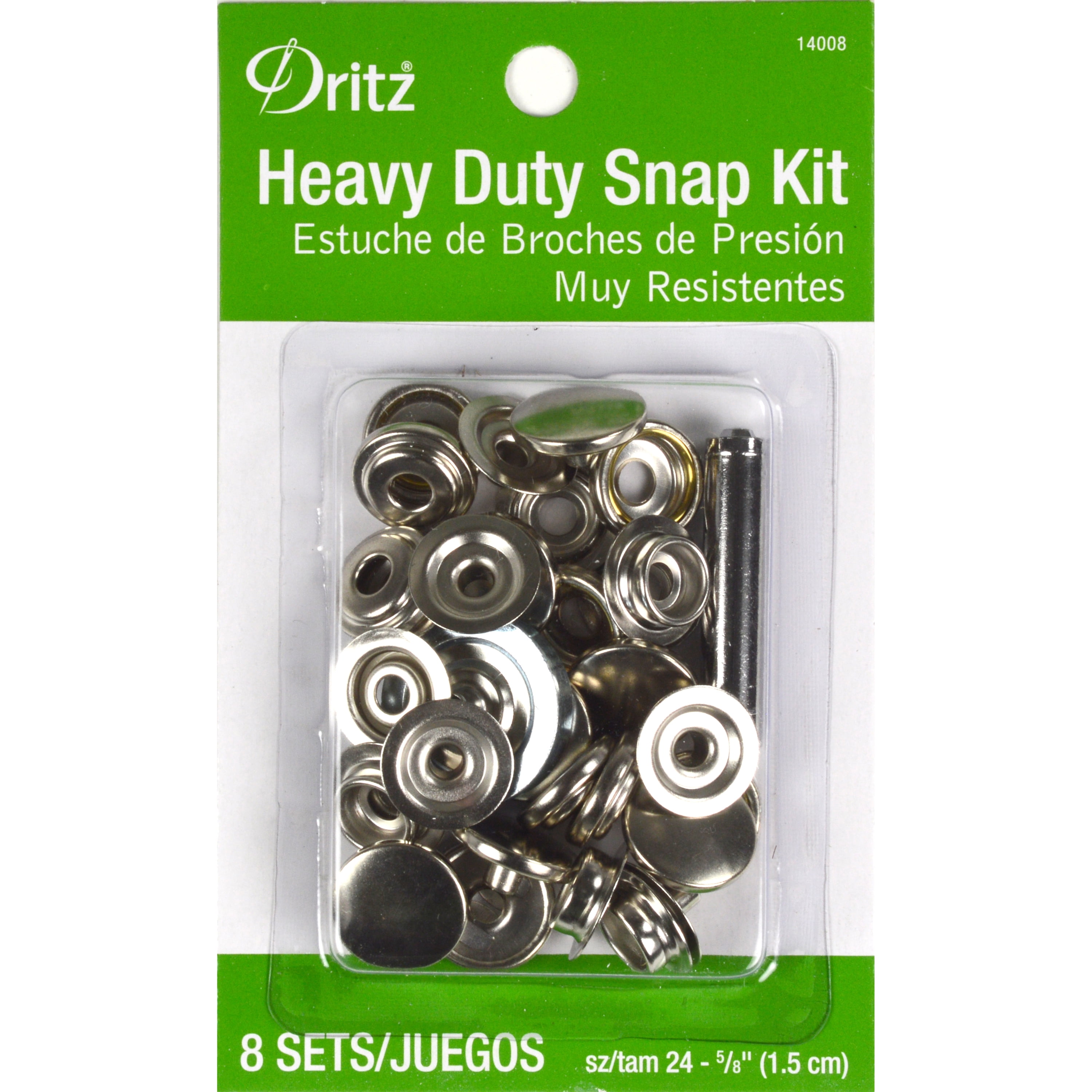 Dritz HeavyDuty Snap Kit, 8 Count