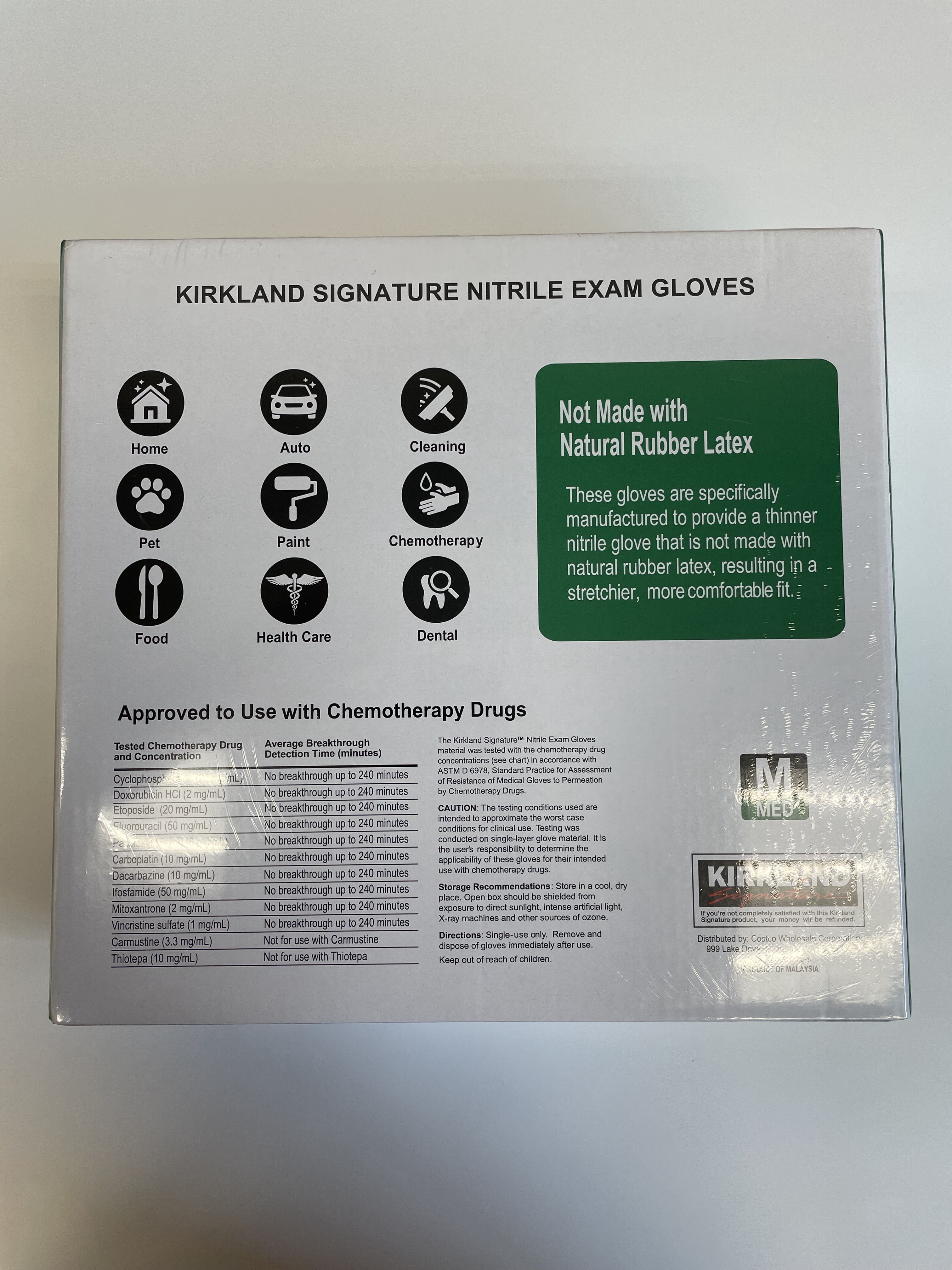Kirkland Signature Nitrile Exam Gloves, 400-count – One Color, Medium