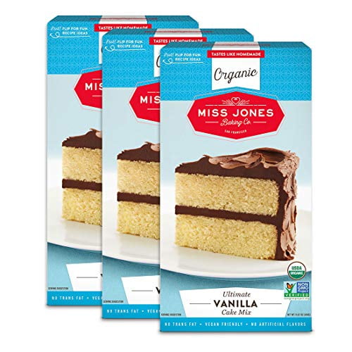 Miss Jones Baking Organic Yellow Cake and Cupcake Mix, Non