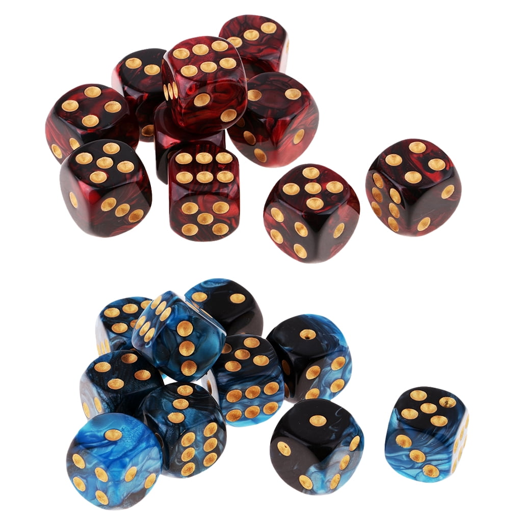D6 Dados de 20 Pedazos para Juego de Mesa Juegos de Beber para Fiesta ...