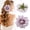 A, variant on Light Pink Artificial Flower Head Dahlia, 4.33Inch Silk Cloth Flower Head, for Tabletop Center, Wedding, Party, Home and Office Decoration, Wedding Corsage, Cake Decoration (1 Pc)