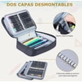 thumbnail image 3 of Estuche Para Lapices 72 Ranuras Lapiceras Organizadoras Modelo Negro, 3 of 4