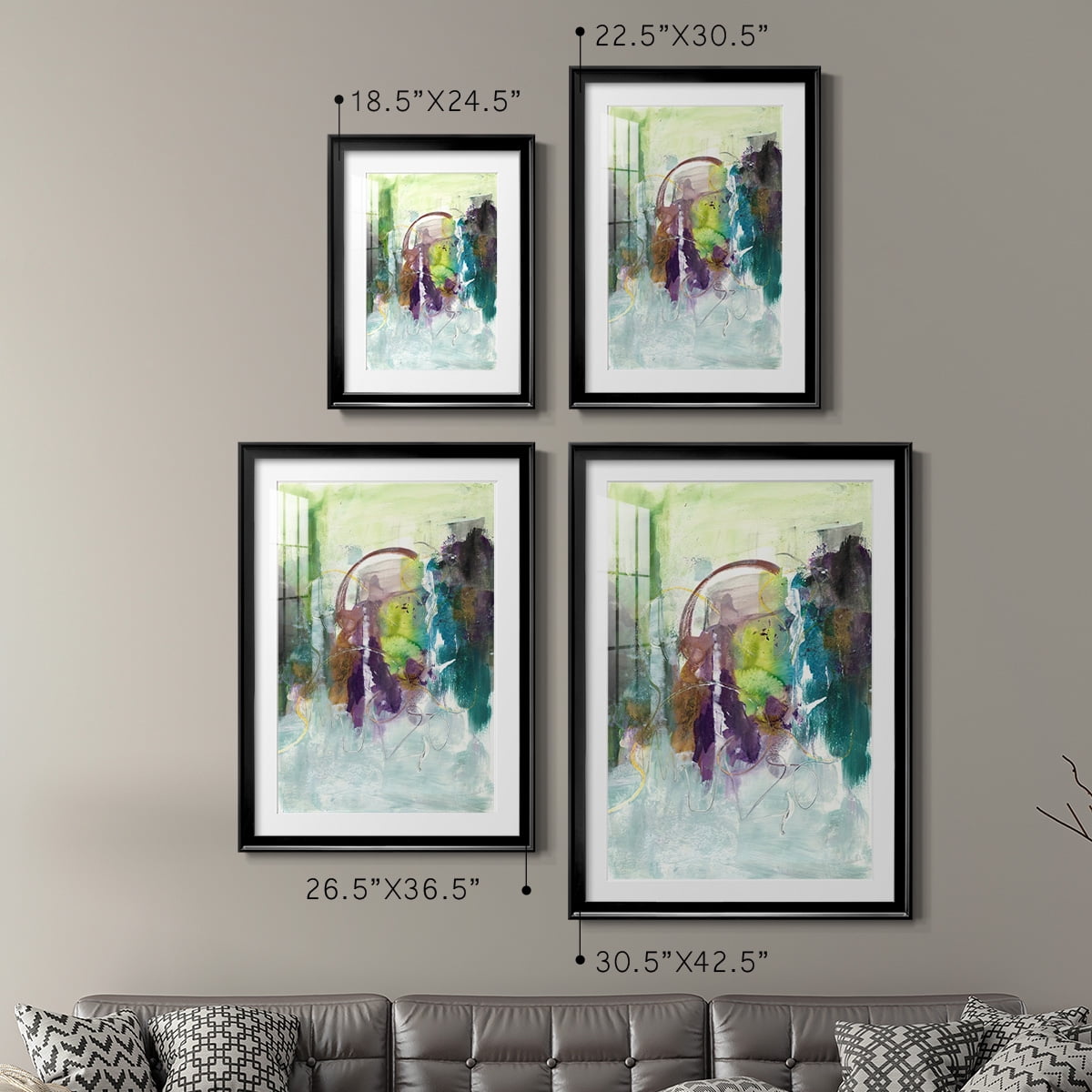 Wexford Home Moving On I Premium Framed Print, 26.5" x 36.5" - Ready to Hang, Black (Set of 2)
