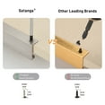 thumbnail image 4 of Brushed Nickel Pack of 6 and 10 Edge Finger Pulls for Cabinets Kitchen Invisible Hardware Concealed Aluminum Hidden Pull Drawer Handles Easy to Install 11.81“, 6.3”, 5“, 4.72”, 3.15“ Overall Length, 4 of 7