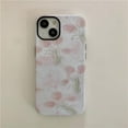 thumbnail image 4 of Beautiful Ink and Wash Tulip Flowers Leafs Hard Phone Case Compatible with iPhone Case (Leaf,iPhone 15 Pro Max), 4 of 7