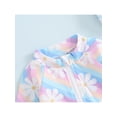 thumbnail image 6 of Niusricy Kids Little Girl One-piece Swimsuit 6M 12M 18M 2T 3T 4T 5T Toddler Baby Rash Guard Swimwear Zip Up Round Neck Jumpsuit Long Sleeve Bathing Suutfits Set Beachwear for Vacation Summer, 6 of 9
