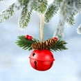 thumbnail image 6 of hulanddfd Christmas Jingle Bells Ornaments, 3.1-inch Metal Bells Christmas Hainging Decoration for Wreath Tree, 6 of 6