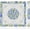 Blue and White Chinoiserie Porcelain, variant on Chinoiserie Porcelain Floral Fruit Mahjong Mat 31.5 x 31.5 in