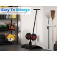 thumbnail image 4 of Garvee Snow Shovel Pusher for Driveway, Heavy Duty Snow Shovel, 29" Angled Blade Efficient Metal Snow Removal, 5 Level Adjustable Height Handle, Snow Plow for Sidewalk, Black, 4 of 6