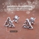 thumbnail image 4 of SilverCloseOut Aretes de Botón con Forma de Triángulo Triquetra Celta Irlandés de Plata Esterlina para Mujer - 0,27 Pulgadas, 4 of 8