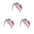 thumbnail image 3 of Qarigey Envolturas para la cabeza para mujeres Estilos bohemios Gorros con nudo en forma de V Pre-atados plisados ​​Skullcap Accesorios de Type1 NO1, 3 of 6