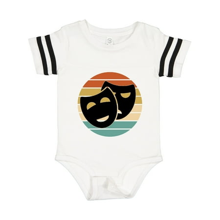 

Inktastic Theater Masks Acting Retro Sunset Gift Baby Boy or Baby Girl Bodysuit