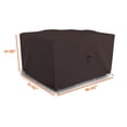 thumbnail image 5 of COVERS&ALL Patio Square Dining Table/Chair set cover - Heavyduty 12 Oz Lawn Outdoor Waterproof Durable Furniture Cover with Air Vents & Drawstring for Snug Fit. (30"H x 45"W x 45"D, Coffee), 5 of 7