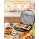 thumbnail image 2 of Wafleras Máquina Para Desayuno Electrica 2 Waffles Topon, 2 of 7
