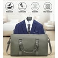thumbnail image 5 of SYCNB Convertible 2-in-1 Travel Garment Bag, Weekender Duffel Bag for Men & Women, Carry-on Hanging Suit Bag for Travel, Business Overnight Bag for Wrinkle-Free, Olive Green, 5 of 8
