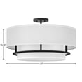 thumbnail image 2 of 38894BK-Hinkley Lighting-Graham - 4 Light Large Semi-Flush Mount in Transitional Style - 23 Inches Wide by 13.75 Inches High-Black Finish, 2 of 7