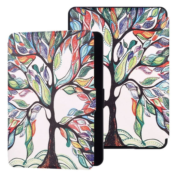 Funda de piel sintética para lector de libros electrónicos para Amazon Kindle 2022 completamente nuevo (Happy Tree) Tmvgtek Para Estrenar