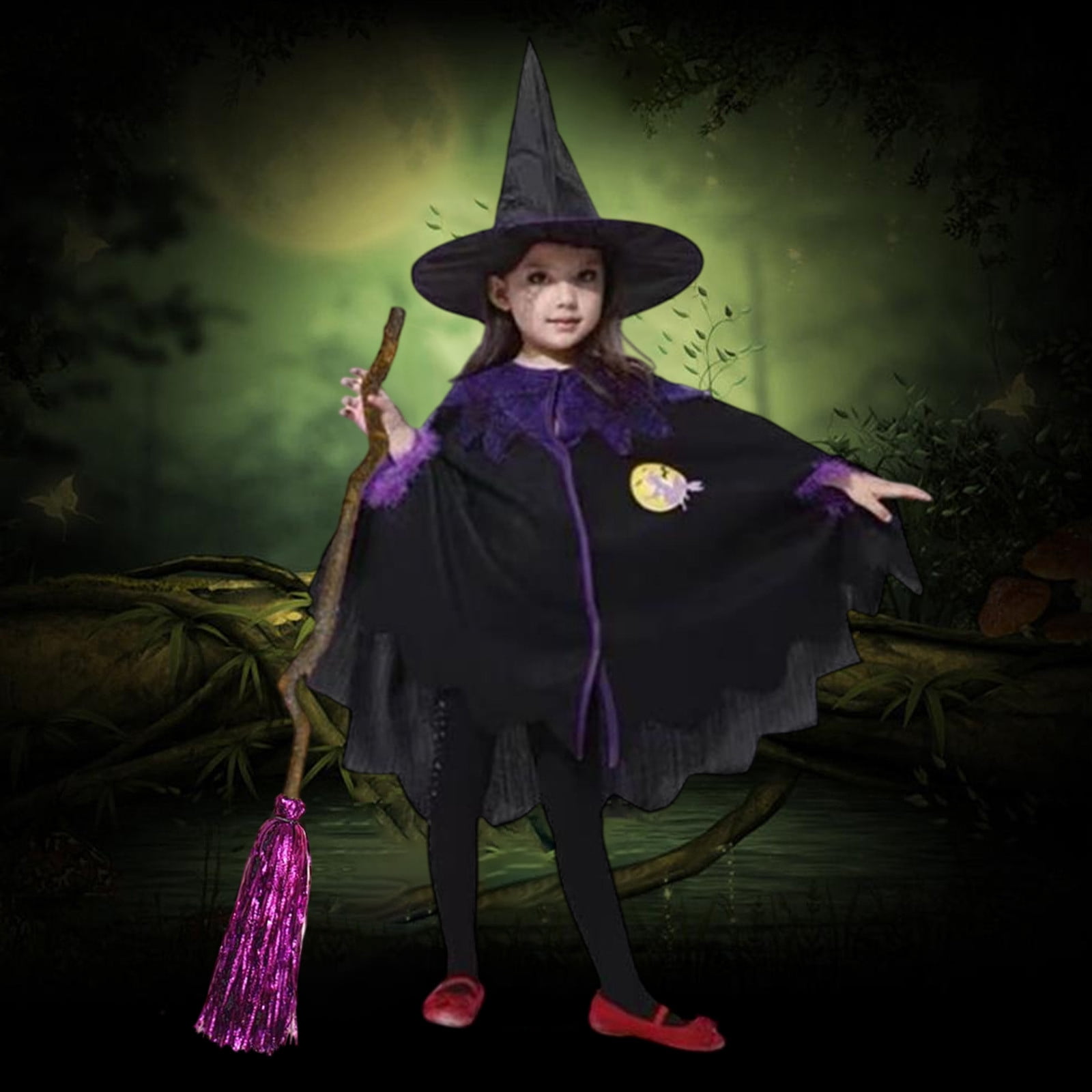 Icônes De Balai Volant De Sorcière Pour Halloween Collection De