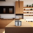 thumbnail image 4 of Revestimiento para olla arrocera, olla interior universal de acero inoxidable, olla interior de repuesto para olla eléctrica, para hervir y cocinar gachas (1,6 L), 4 of 7