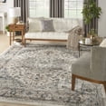 thumbnail image 5 of 7' x 10' Ivory Floral Power Loom Area Rug, 5 of 10