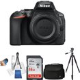thumbnail image 1 of Nikon D5600 DSLR Camera Body (Black) With 16GB Starter Bundle, 1 of 1