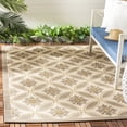 thumbnail image 4 of Safavieh Courtyard Rose Geometric Indoor/Outdoor Area Rug, Dark Beige/Beige, 4' x 5'7", 4 of 11