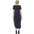 thumbnail image 3 of White Mark Women's Maternity V-neck Maxi Dress, 3 of 5