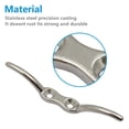 thumbnail image 5 of MYG Rope Cleat Hook Hardware Flag Pole Accessory Stainless Steel Halyard Polished, 5 of 5