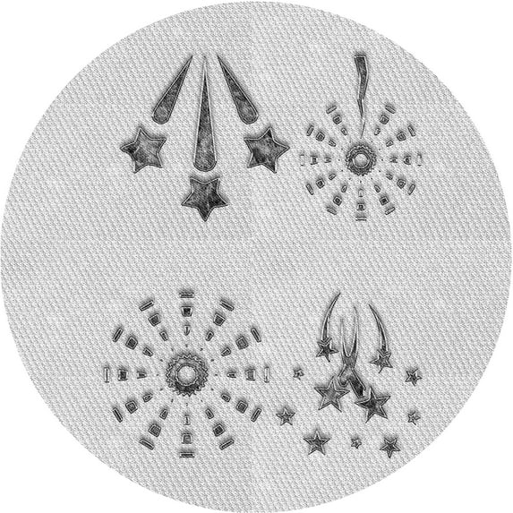 Ahgly Company Machine Washable Indoor Round Transitional Platinum Gray Area Rugs, 5' Round