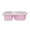 Watermelon Red, variant on Portable Silicone Double Compartment Sauce Container With Lid For Dips And Snacks Pink 1 Count