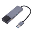 thumbnail image 1 of Crtynell External USB Sound Card Aluminum Alloy 2 Channels Optical Input Output, 1 of 7