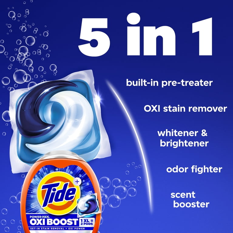 Tide PODS Oxi Boost Power, Stain Remover, 45 Count photo 3