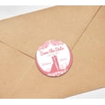 thumbnail image 5 of Darling Souvenir Round 45 Pcs Wedding Couple Save The Date Stickers Personalized Bride Groom Names And Date Envelope Seals- Grayish Purple, 5 of 7