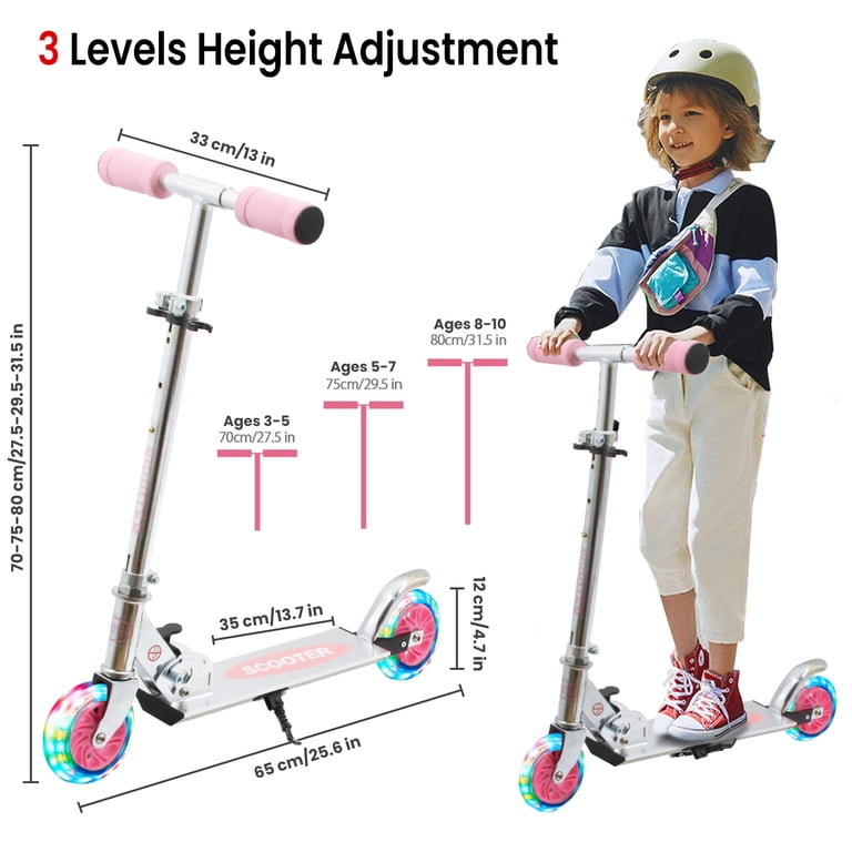 Scooter for Kids Ages 6-12 - Kids Kick Scooters with Led Light Up