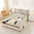 thumbnail image 2 of jejeloiu 3D Cartoon Animal Cat Bed Sheets Kids,Japan Minimalist Style King Sheets,4 Pieces, 2 of 6