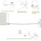 thumbnail image 4 of Tendedero retráctil de pared de 4,2 m con cuerda de acero resistente (blanco) para interiores y exteriores, 4 of 5