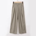 thumbnail image 3 of WILLBEST Pantalones Casuales para Mujer, Cómodos, de Cintura Alta, Holgados, de Pierna Ancha, para Uso Diario, Primavera, Verano y Otoño - Moda Versátil Extra Grande, 3 of 5