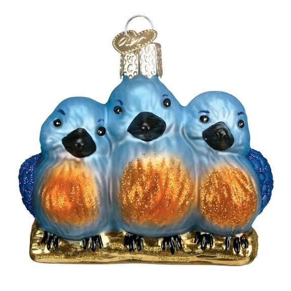 Old World Christmas Bird Watcher Collection Glass Blown Ornaments for Christmas Tree Feathered Friends