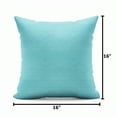 thumbnail image 5 of Mainstays 16 in x 16 in Solid Aqua Texture Outdoor Pillow, Aqua Blue, 5 of 7
