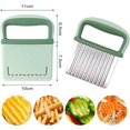 thumbnail image 2 of couteau Ondul Frites, Coupe Patate, Coupe-frites Inoxydable, Trancheur Vague Enfants Pour Les Frites Pour Lgumes, Frutas, Ensalada, Couteau Ondul, 2 of 5
