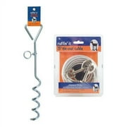 RUFFIN' IT SPIRAL 18" TIE-OUT STAKE