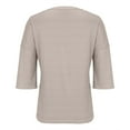 thumbnail image 6 of Cropped Knit Cardigan - 2025 Summer Lightweight Button Front Cover-Up, Ribbed Oversized Shrug | Baberdicy | Womens Half Sleeve Cardigan Shirt Cropped Button down Tops Oversized (Khaki | M), 6 of 7
