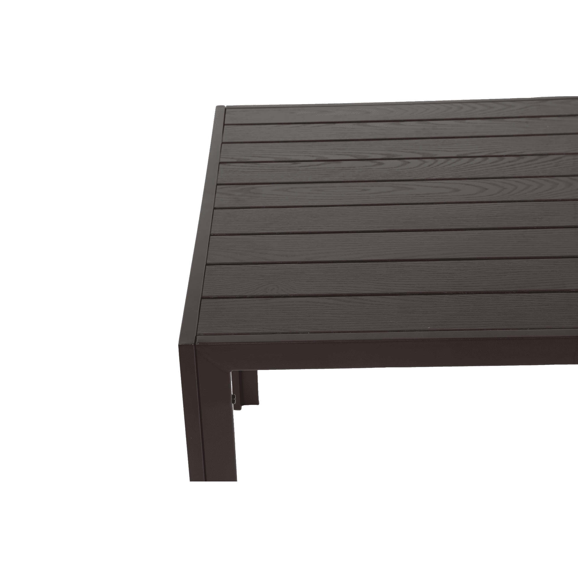 Leumius 7 Pieces Outdoor Patio Dining Set,Patio Dining Table Set for 6 Persons, Garden Textilene Dining Furniture Set with 6 Stackable Chairs,Patio Conversation Set for Garden Backyard Deck,Brown