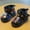 X-Black225, variant on YMNXA Big Boys Girls Booties Non Slip Soft Sole Camouflage Print Plush Warm Thickened Comfortable Shoes For Daily Wear Beige 12-18 Months
