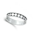 thumbnail image 4 of Simple Dot Stacking Ring .925 Sterling Silver Band Jewelry Female Male Unisex Size 9, 4 of 4
