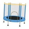 thumbnail image 2 of Trampolín para niños Trampolín para niños de 55,12 pulgadas Trampolín pequeño portátil y silencioso Cama de salto para entrenamiento Gimnasio en el azul, 2 of 8