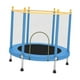 thumbnail image 2 of Trampolín para niños con recinto silencioso, red para saltar, para entrenamiento en interiores y exteriores en casa azul, 2 of 8