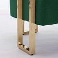thumbnail image 6 of Ts Modern Decorative Chair,Living Room Side Chair with Gold Metal Legs,No Wheels,Suitable for Dressing Area,Reception Room,Office,Teddy Fleece Upholstered Metal Foot Sofa 1Pc Green,Green Teddy, 6 of 8